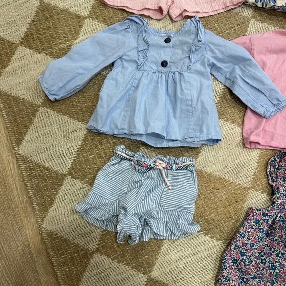 BUNDLE Zara Kids toddler baby girl top dress ruffle floral romper tee Tshirt - Picture 2 of 9